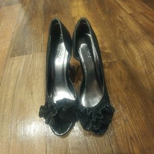 Peep Toe Stiletto Pumps